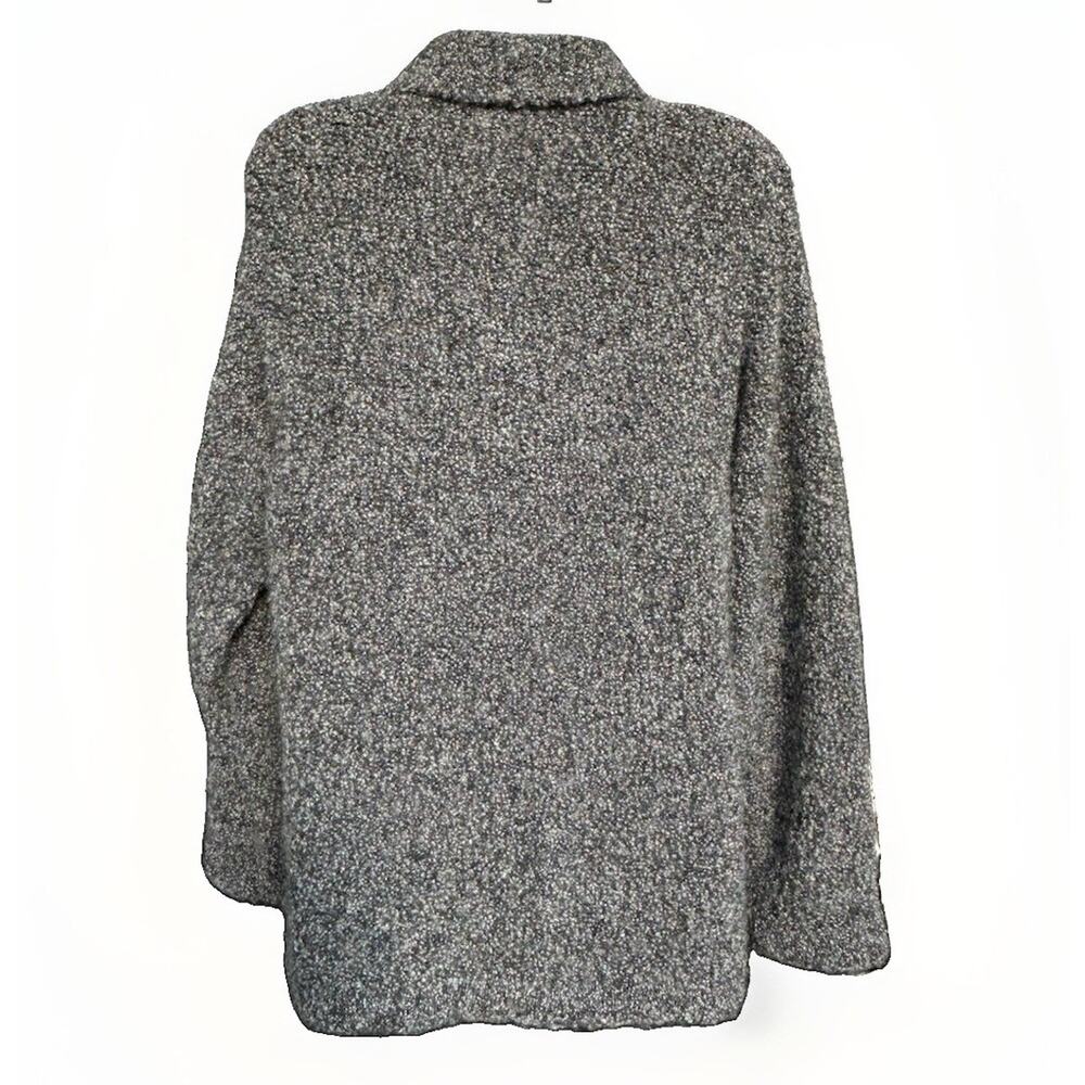 Talbots Italian Wool Blend Bouclé Button-Front Jacket Size Medium Vintage Gray - Picture 8 of 12